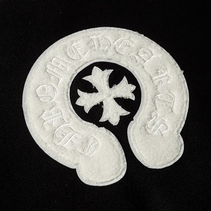 Chrome Hearts Varsity Jacket - Black White Gothic Baseball Coat 2206